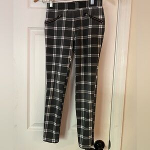 Gray plaid pants